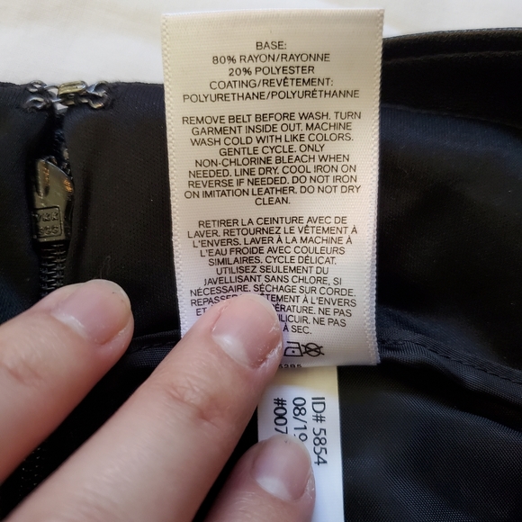 Express Shortie High Rise Faux Leather Shorts - Picture 10 of 10